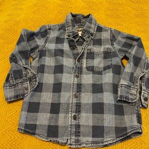 Boys OshKosh denim button up 4T